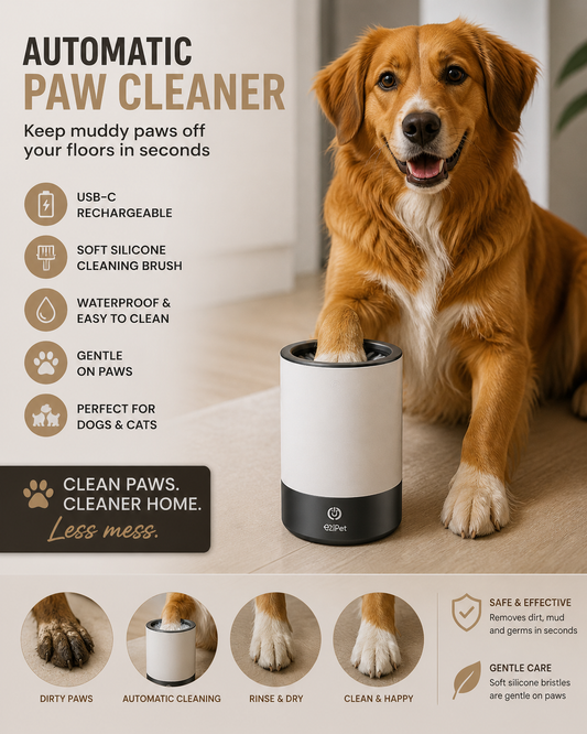 Automatic paw cleaner