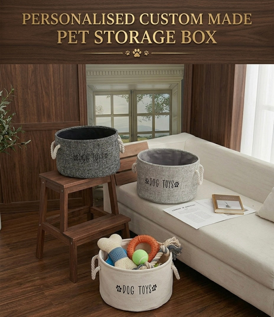 premium personalisable custom made pet storage box