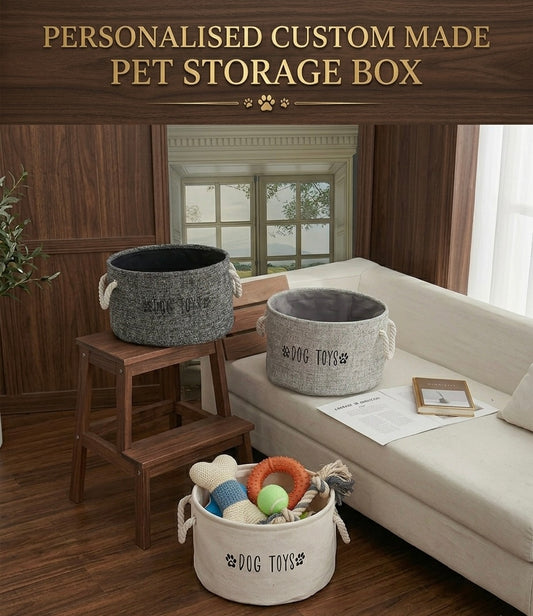premium personalisable custom made pet storage box